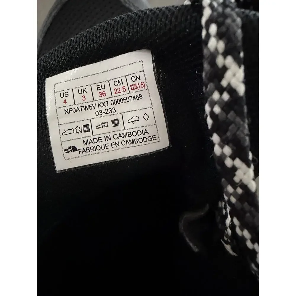 The North Face Boots Boys 4 Fastpack Hiker Mid Black Gray Waterproof Hiking